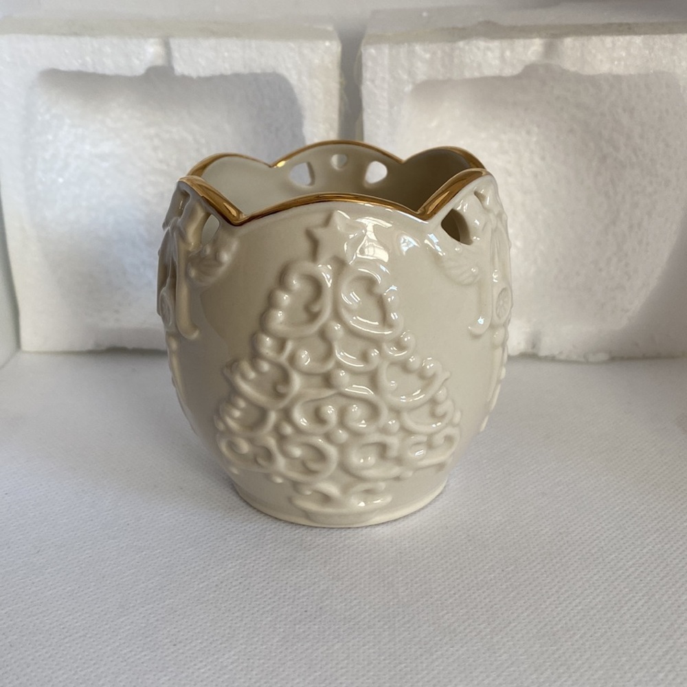 Lenox Merry Lights Tree Votive Tea Light Candle Holder - Picture 4 of 11